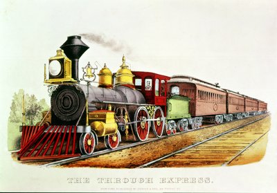 The Through Express by N. and Ives, J.M. Currier